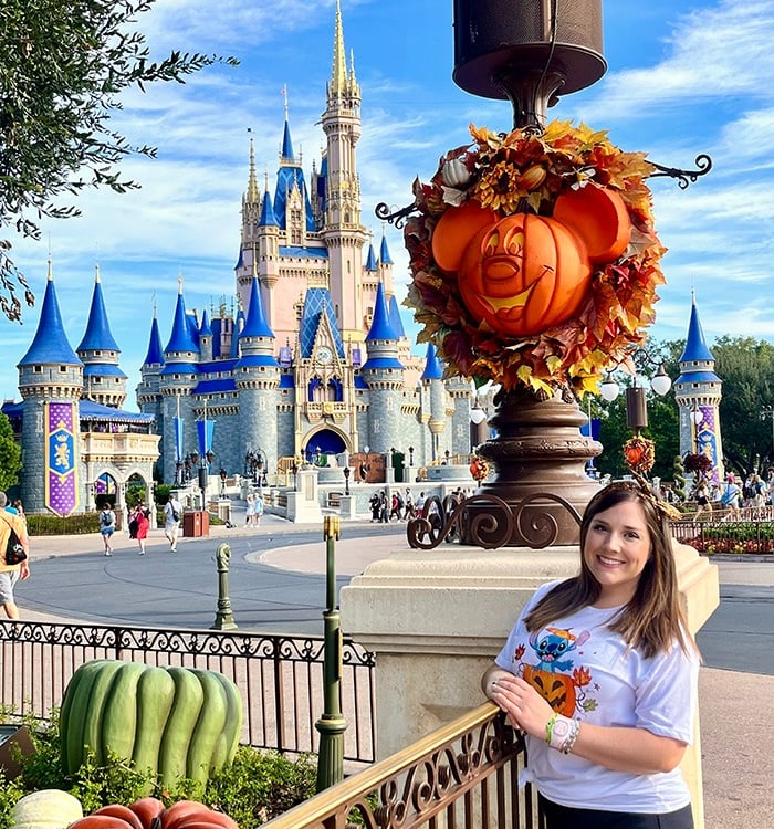 Christen Turner pictured on Main Street, U.S.A.® inside Disney's Magic Kingdom® Park.