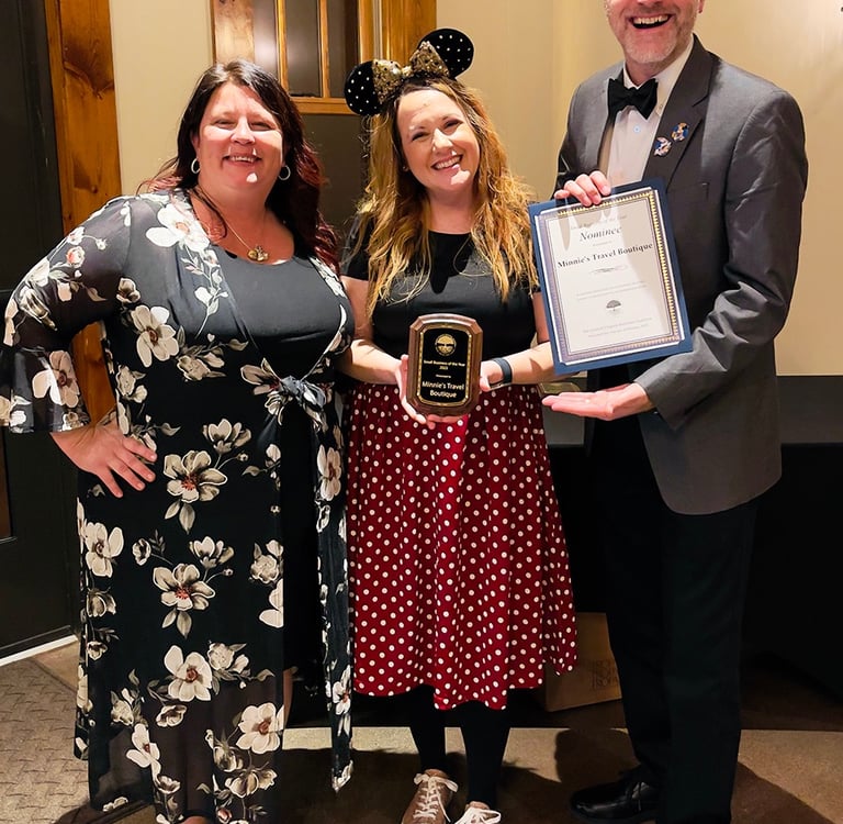 Minnie's Travel Boutique wins 2022 "Small Business of the Year" by the Central Virginia Business Coalition