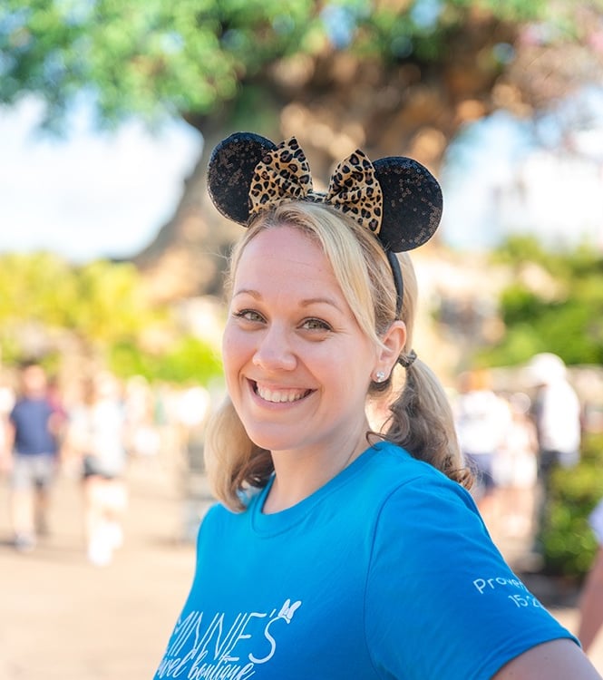Emily Brisson pictured at Disney's Animal Kingdom® Park.