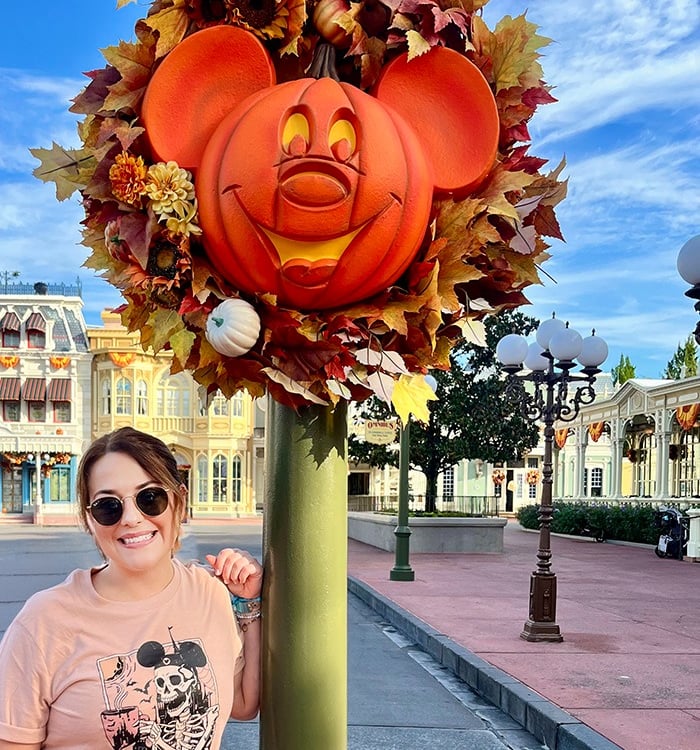 Sarah Turner pictured on Main Street, U.S.A.® inside Disney's Magic Kingdom® Park.