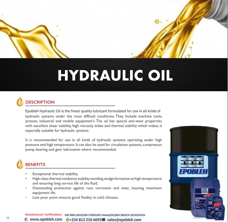 Hydraulic fluid supplier in the UAE