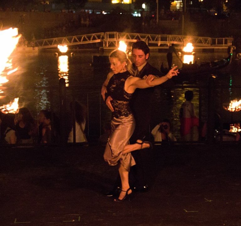 Mekhael and Martha dancing