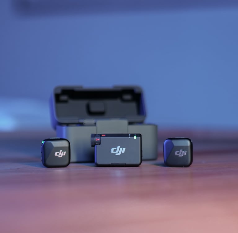 Mes micros cravate : DJI Mic Mini