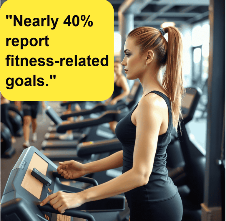 Woman on a treadmill