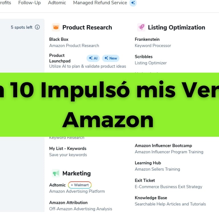 Formas Sorprendentes en que Helium 10 Impulsó mis Ventas en Amazon