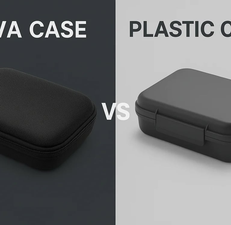 Discover the key differences between EVA cases and plastic cases.