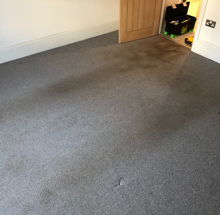 Carpeted room flooring in Worthing Sussex, professional floor preparation and fitting