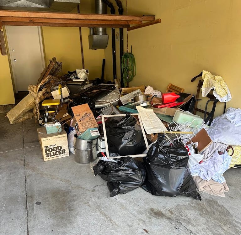 garage full of junk in san francisco ca