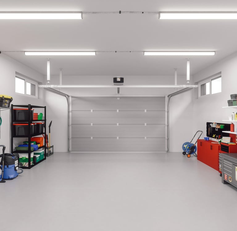 clean and organized garage