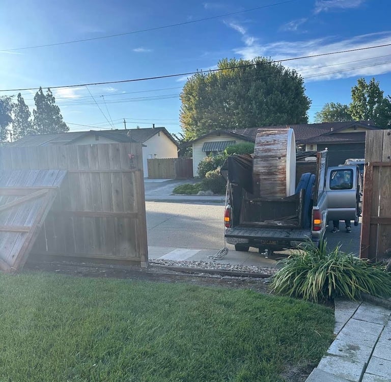 SFC Junk Removal curbside cleanup in Burlingame, Richmond & Novato.