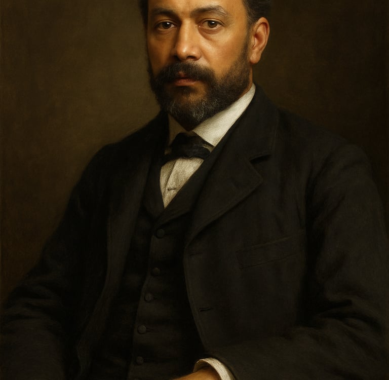 Image in the likeness of John Stewart 1st British Mixed-Race Black MP. Also wealthy slave owner