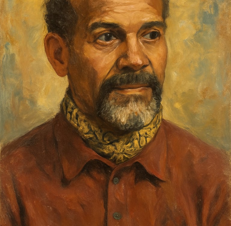 Image in the likeness of Ronald Moody the sculptor.