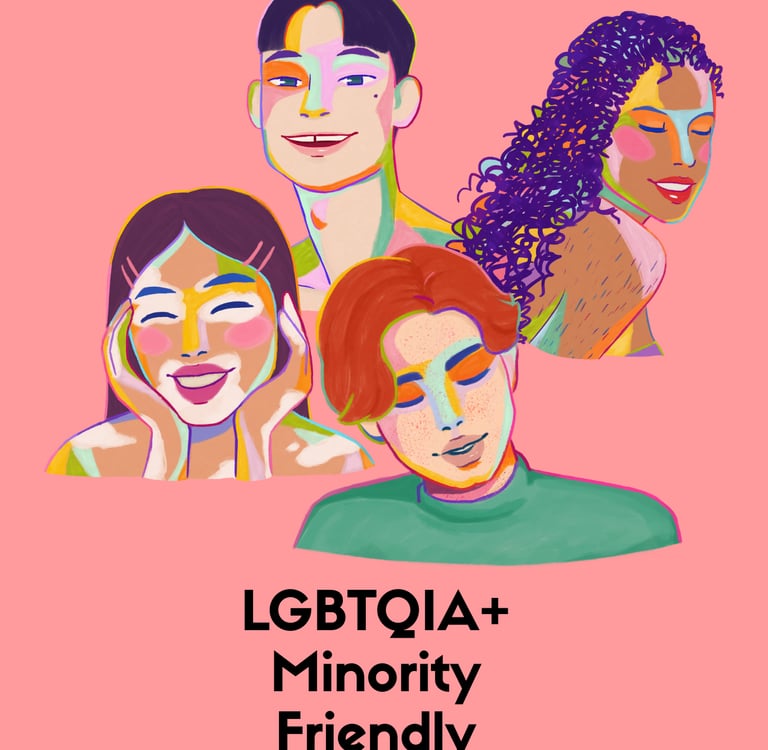 Affiche LGBTQIA+ friendly