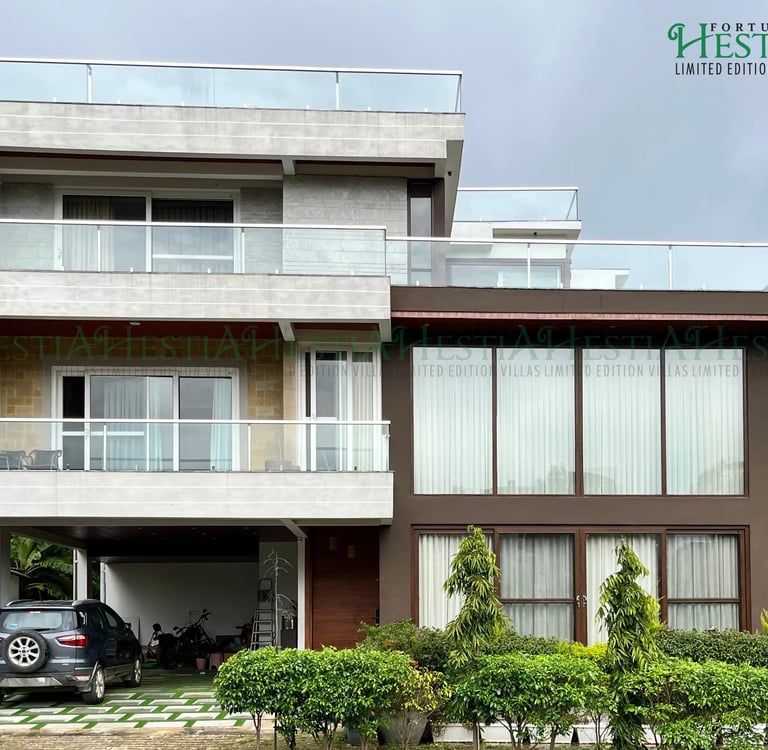 Greek-inspired modern Fortune Hestia villa with luxury design in Sarjapur Road Bangalore