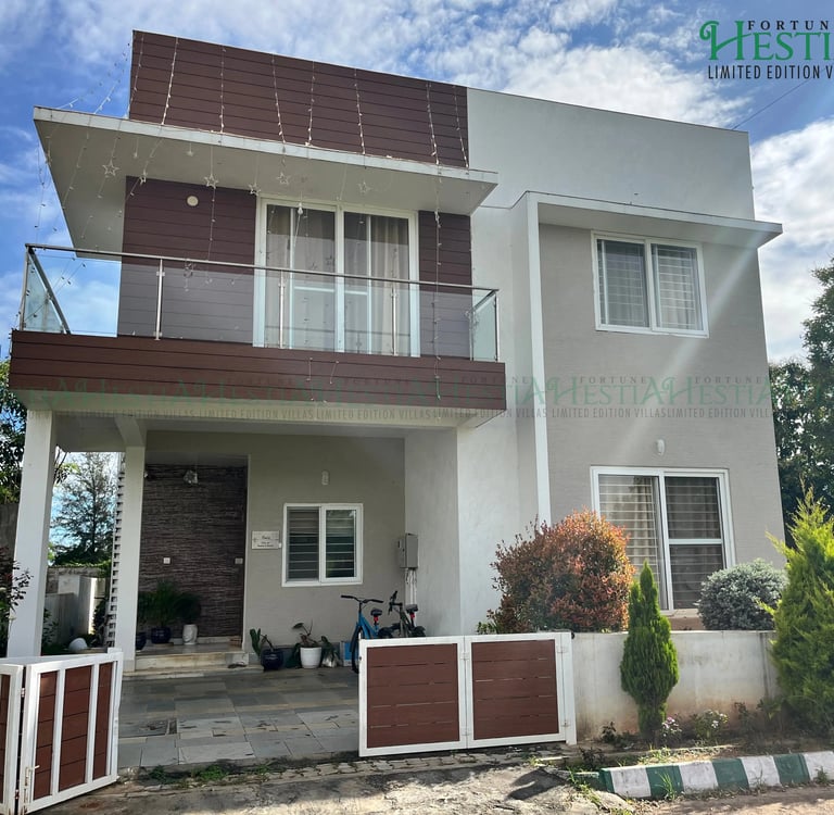 Greek-inspired 4 BHK luxury villa at Fortune Hestia Sarjapur Road Bangalore 