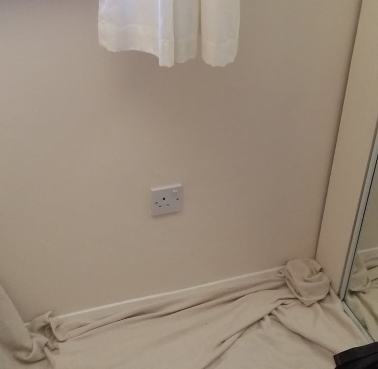 Existing single socket before fused spur installation in Badgers Dene