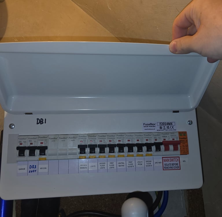 New FuseBox consumer unit installed in Maidstone
