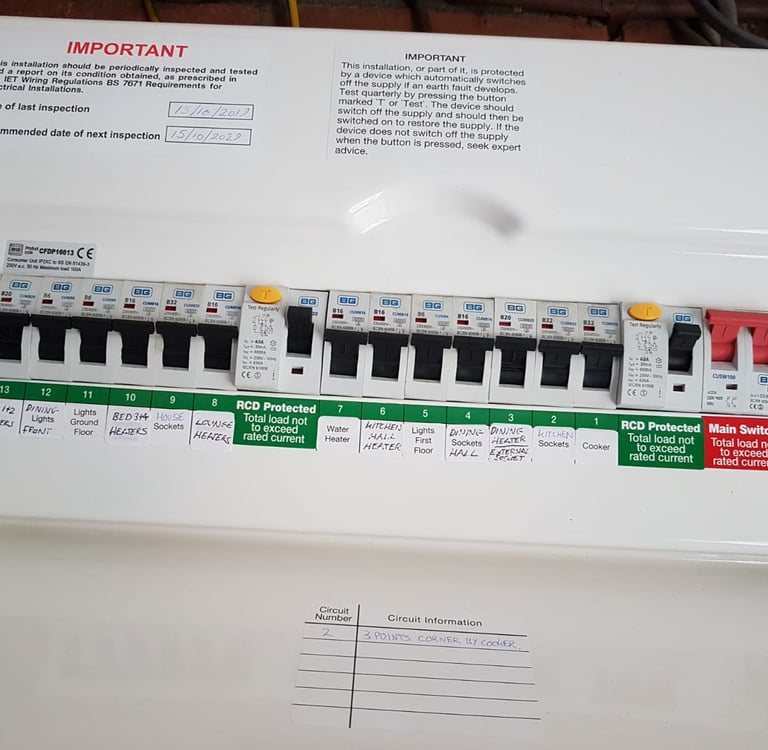 Split load RCD board