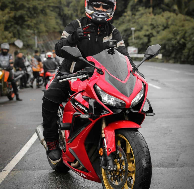 Motociclistas en las carreteras de puebla