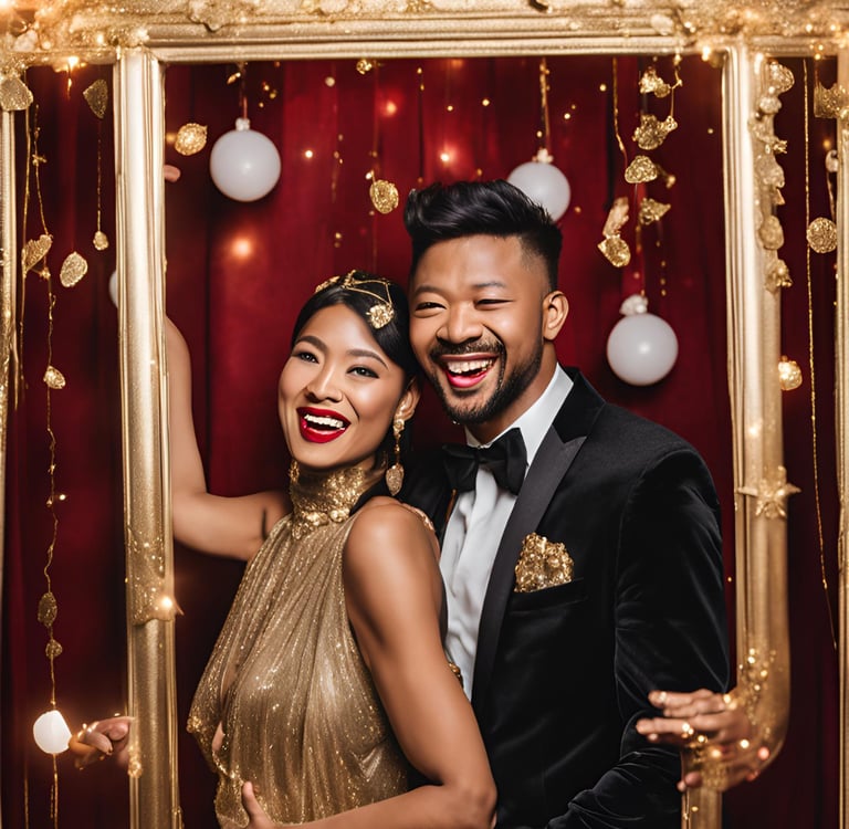 photobooth glamour fond velours