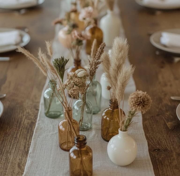 fleurs séchées tendance boheme mariage diy facile