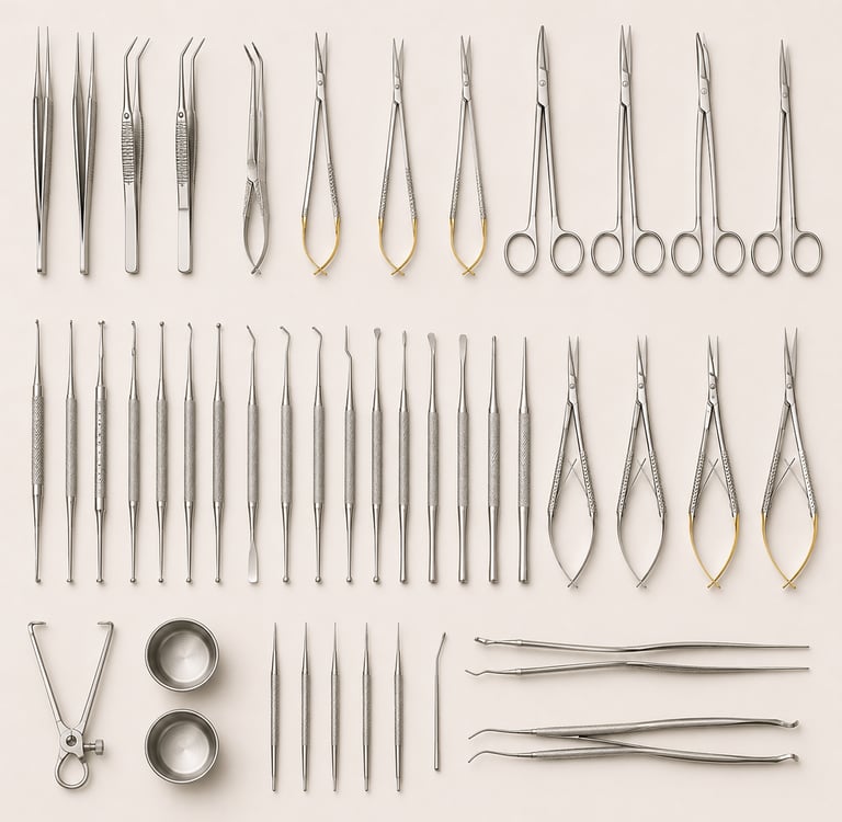 Ultra-precision microsurgical instruments for delicate surgical procedures