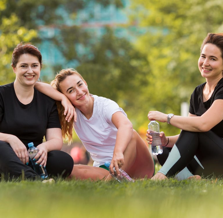 Happy People in park