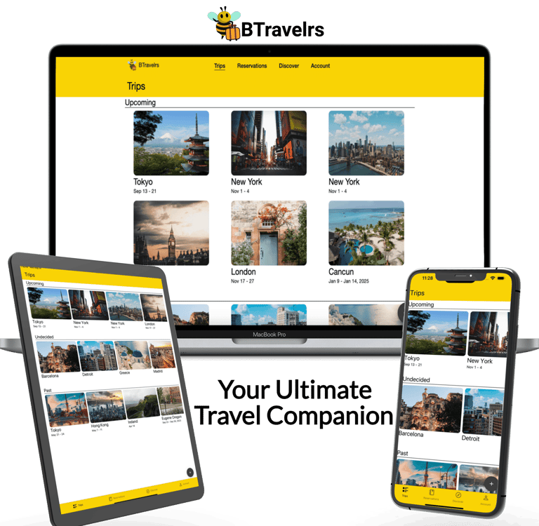 a laptop and a phone with the words, your ultimate travel companion