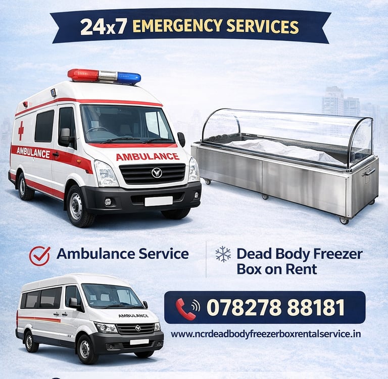 Dead Body Freezer Box on Rent in Sector 62 Noida