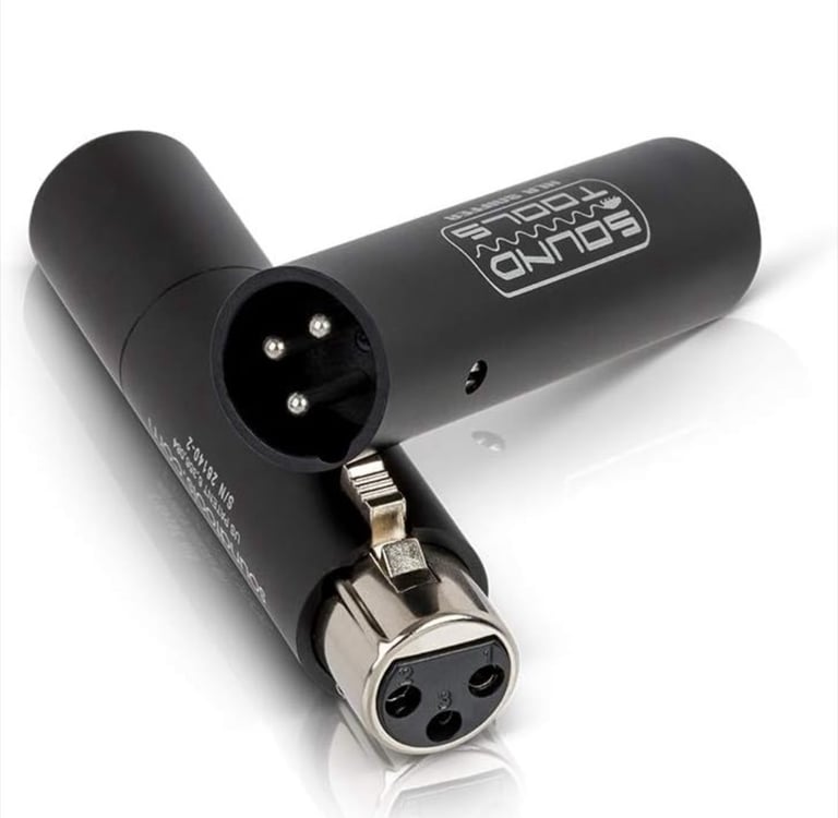 a black and white xlr sniffer