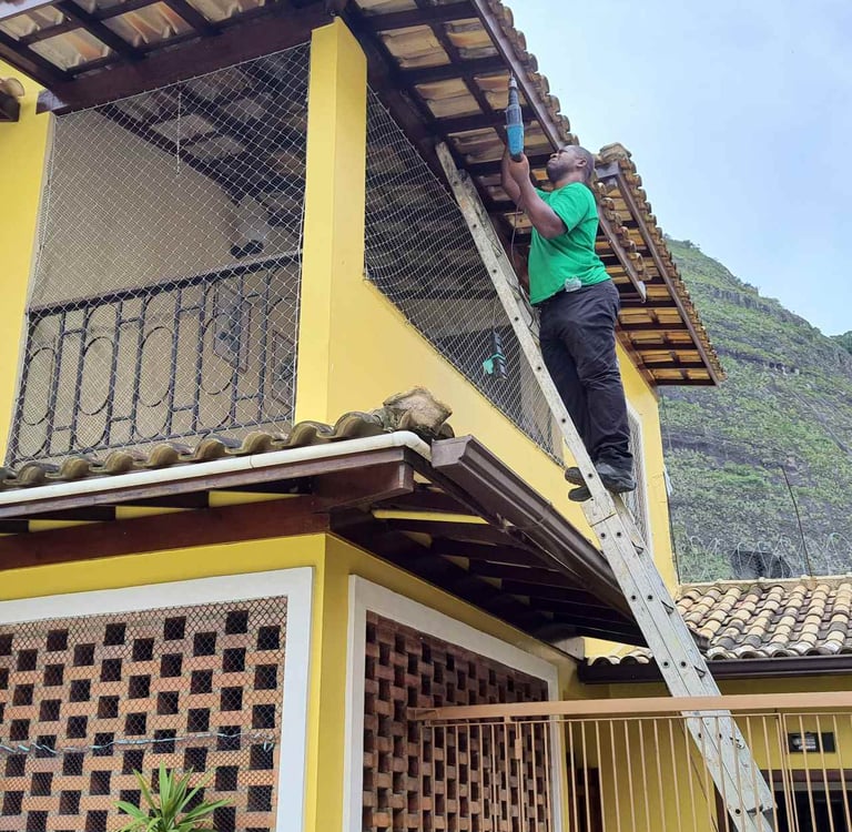 instalação de tela em varanda