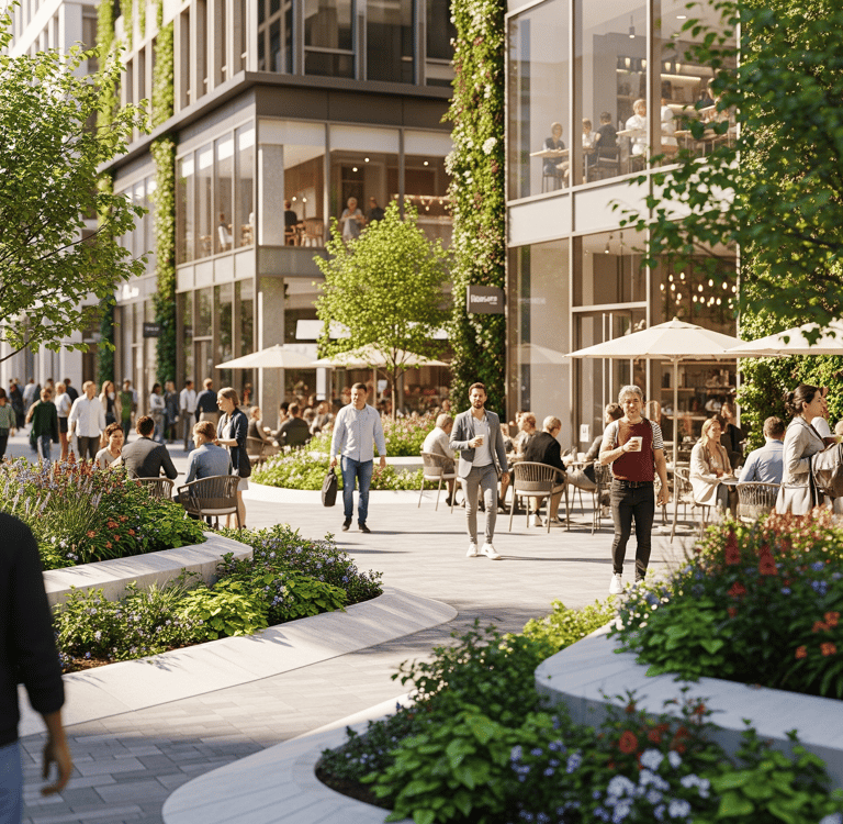 These are designed to encourage pedestrian and cyclist activity.