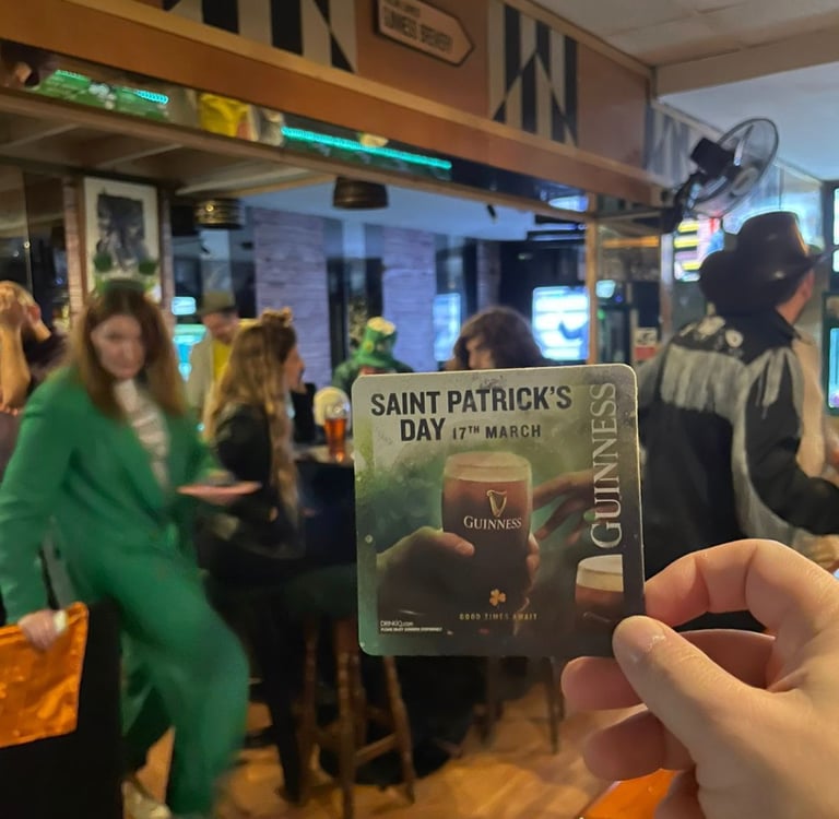 Saint Patrick's Day Beer mat