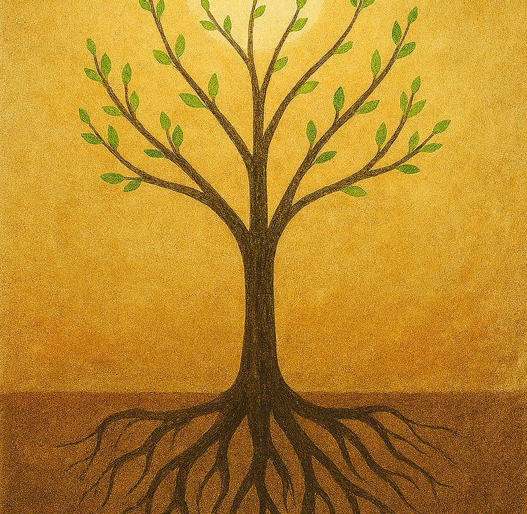 Illustration arbre trauma guérison troubles alimentaires Paris