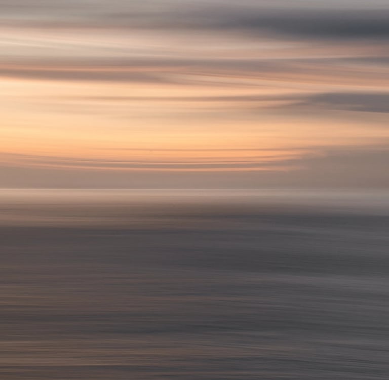 Abstract seascape at sunset in Mauritius, ideal for hotel and villa decor