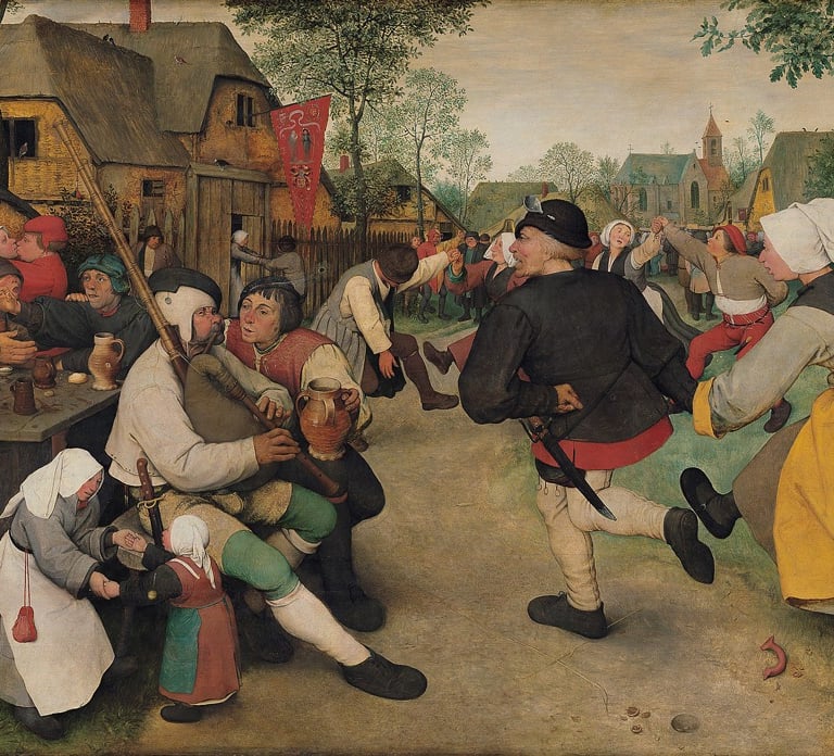 The Peasant Dance, Pieter Bruegel the Elder, 1567, Kunsthistorisches Museum, Vienna