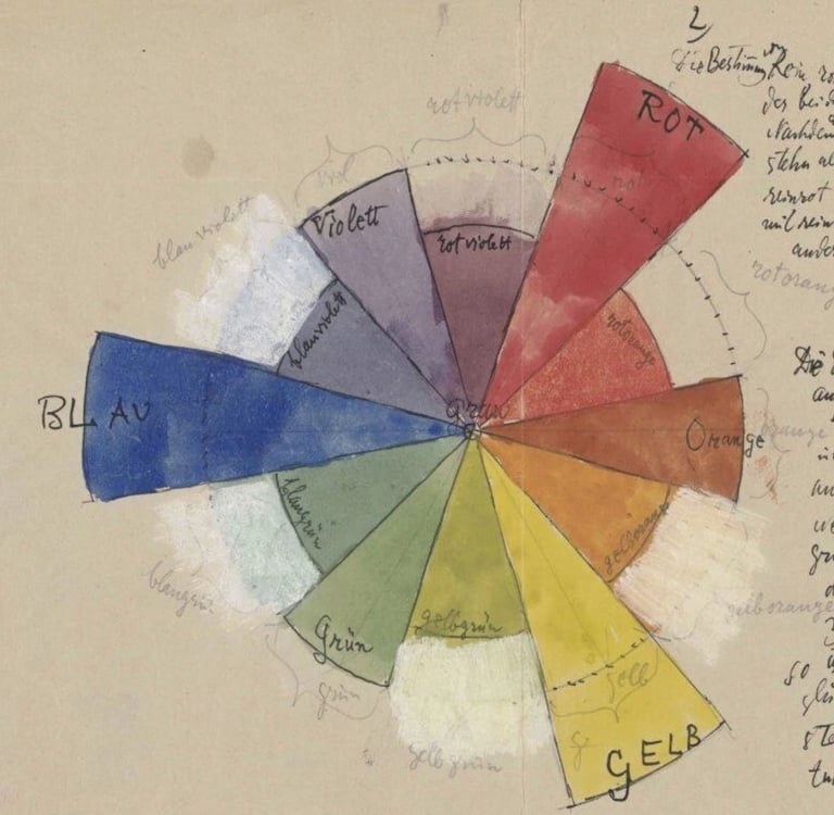 Colour Theory by Paul Klee, 1928, Bauhaus