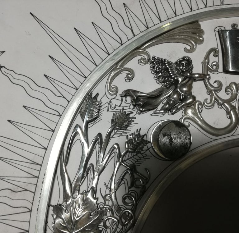 plano y ejecución corona plata