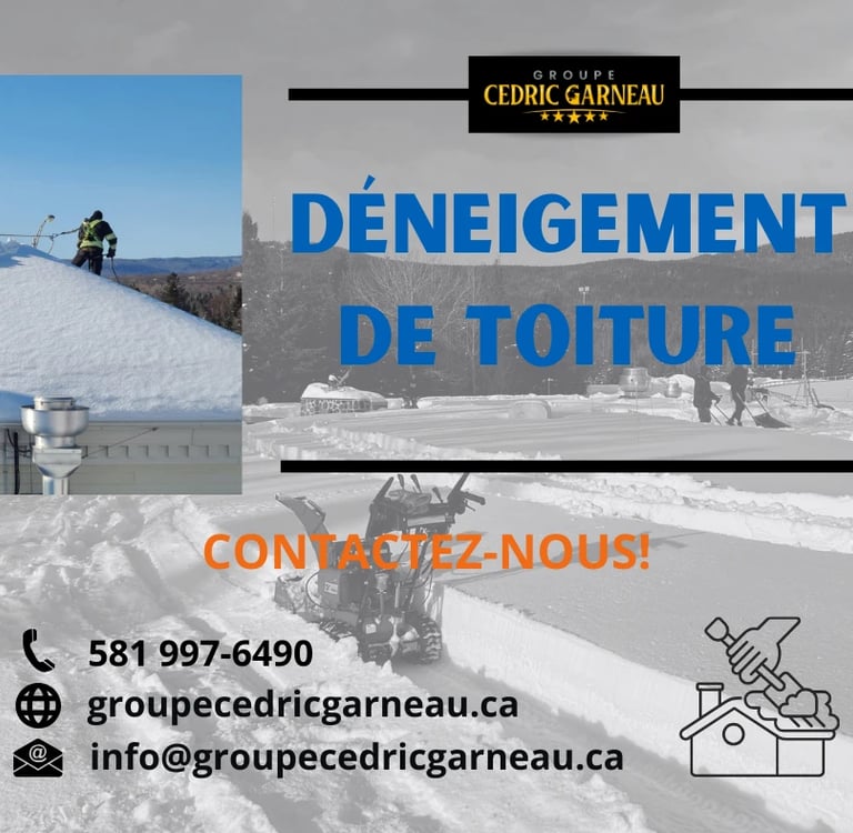 annonce déneigement de toiture