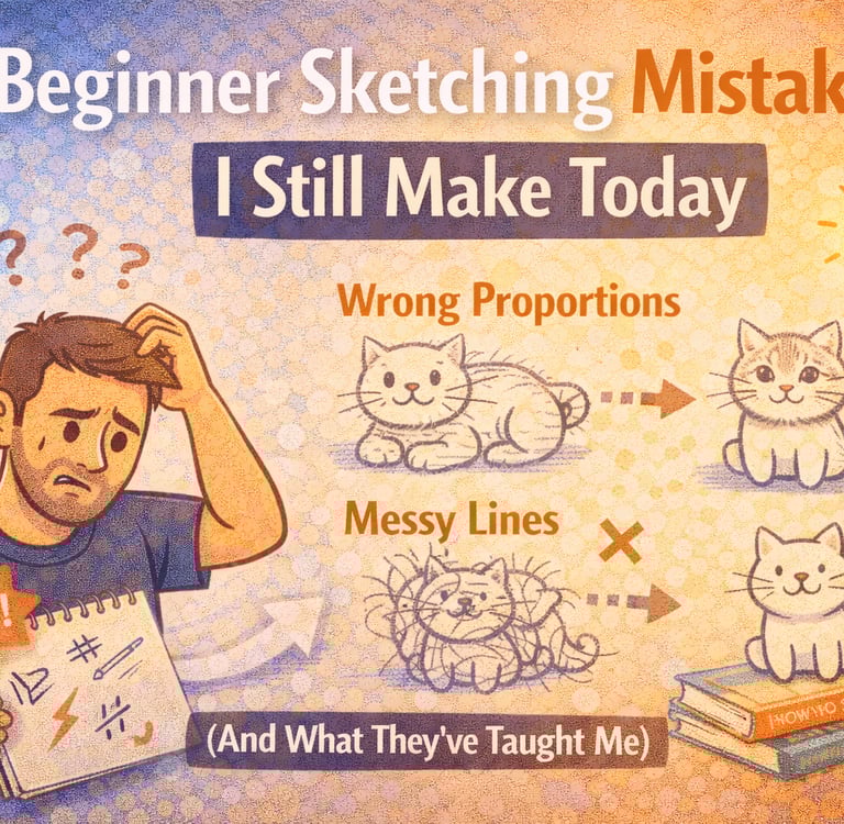 sketching mistakes