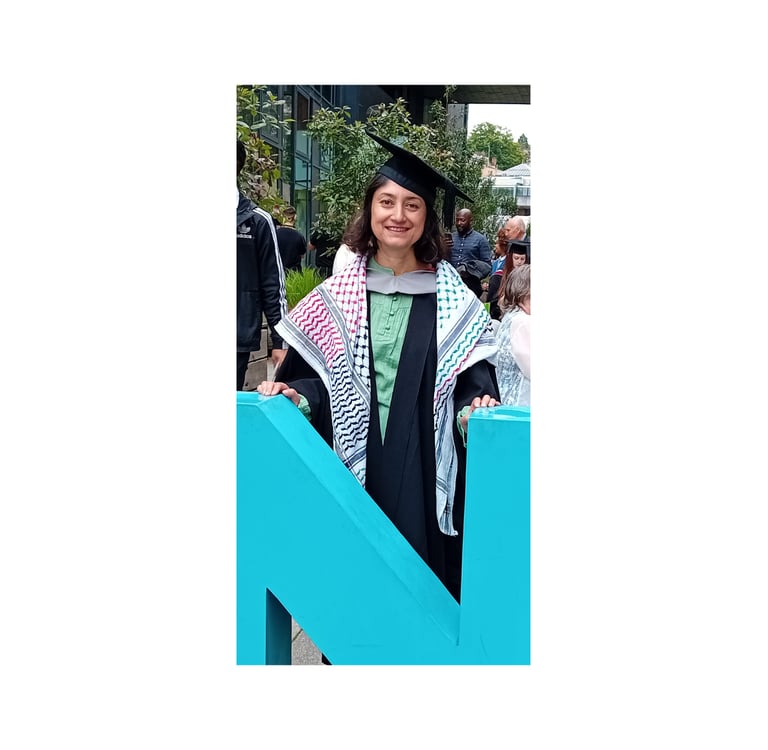 Rubina presented with her Foundation Degree in Kitchen Design.