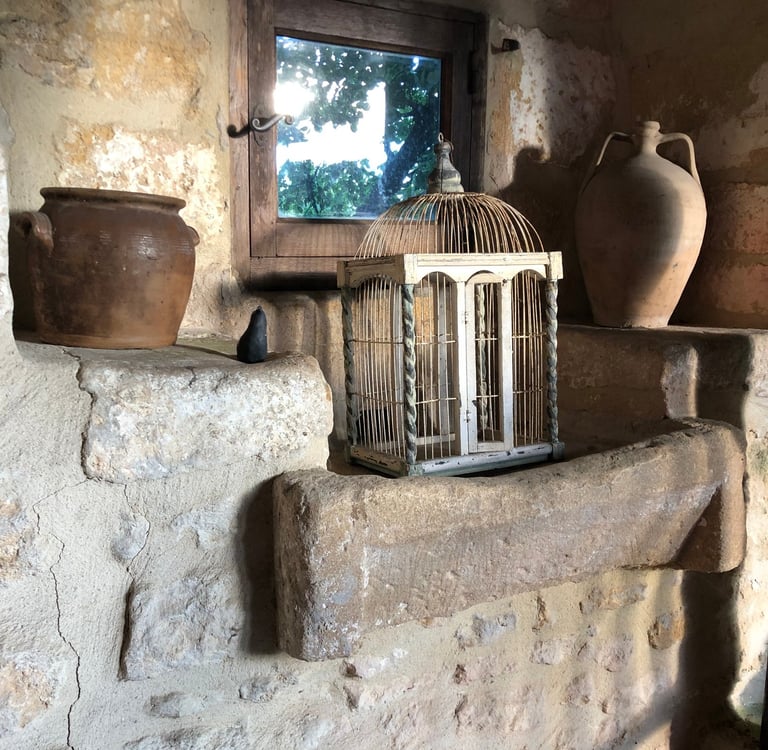 Bed & Breakfast, Balcony, Plazac, Perigord, Dordogne, France.