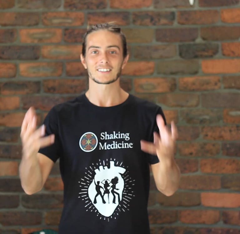 Dr Keith R. Motes explaining the benefits of Shaking Medicine.