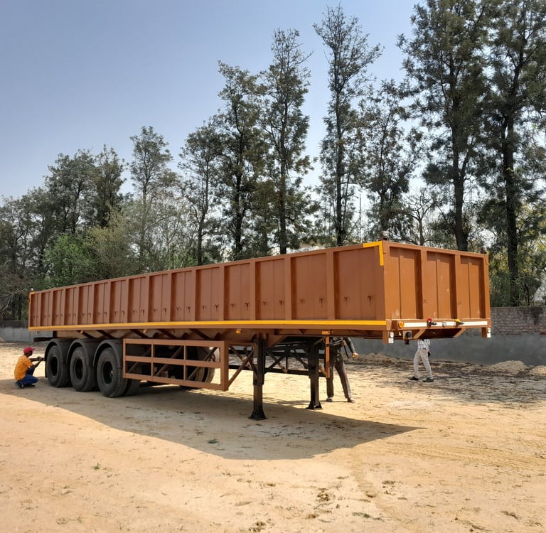 ICAT-approved Sidewall Trailer with reinforced structure and foldable taildoor by MS Engineering Wor