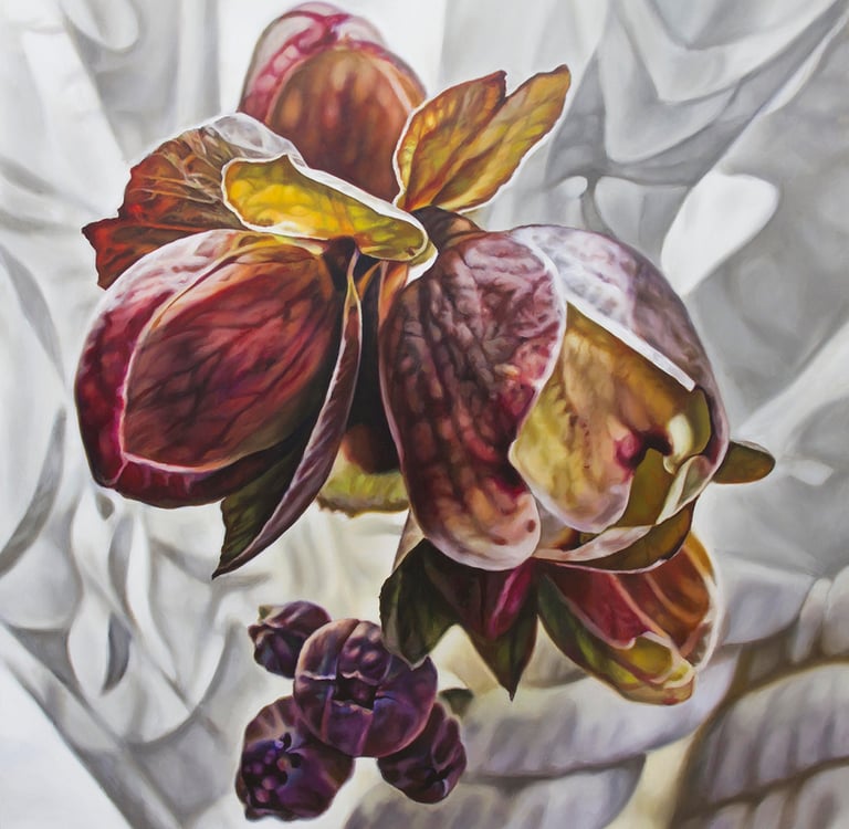 Óleo sobre tabla. Obra de Maite Backman