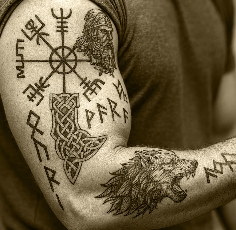 Runen en tatoeages: Richtlijnen voor betekenisvolle symboliek. Runenlicht kan jou hierbij helpen.