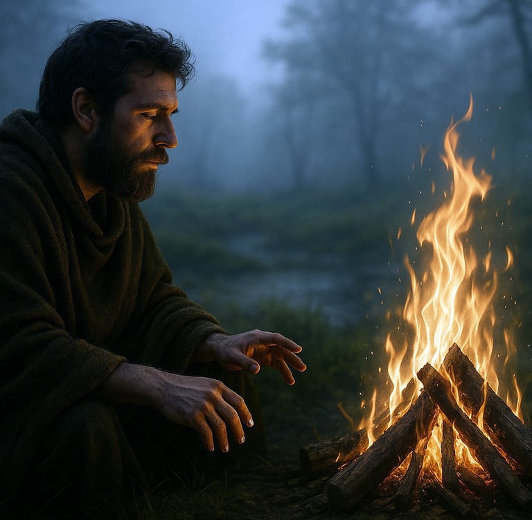 Vuurschouwen, vuurschouw-ritueel, Runenlicht, Runen Reading, Oosterwolde, Friesland