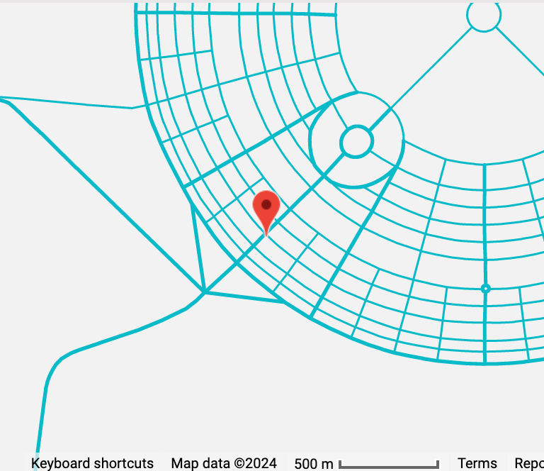 Black Rock City map to Anonymous Village @530-G