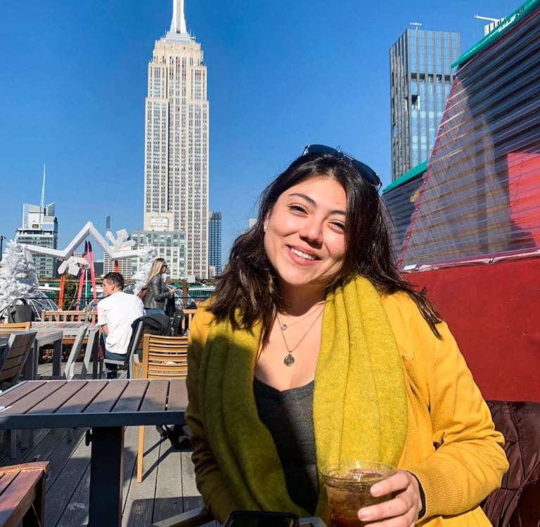 Empire State Building in New York City - Rooftop view