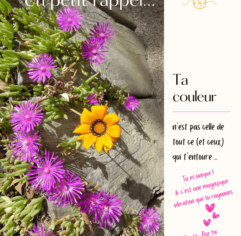 Tu es unique et ta vibration est précieuse